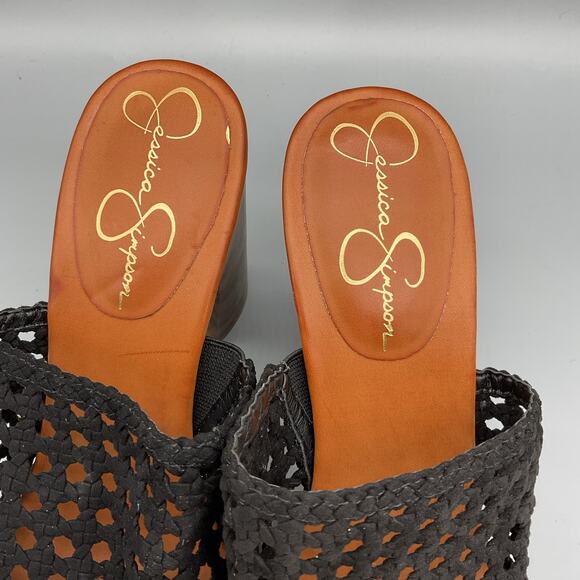 NEW Jessica Simpson Women’s Shelbie 2 Caged Platform Slide Sandals Black Size 9M - Picture 6 of 10